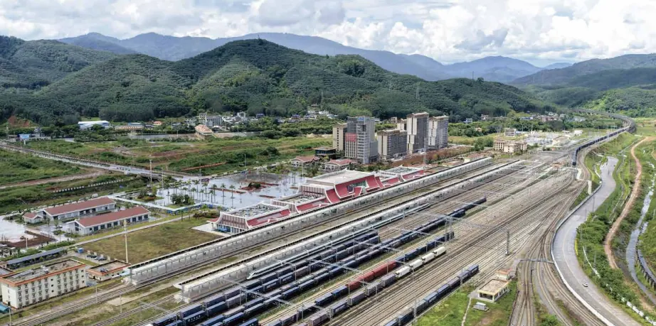 China-Laos railway view
